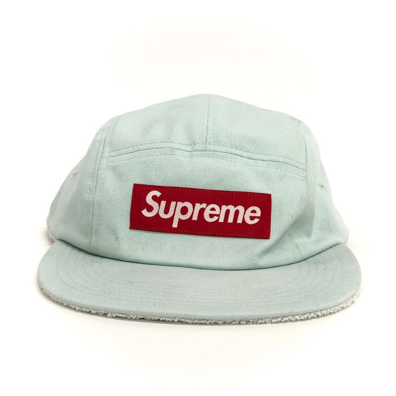 【ジャンク品】【メンズ/レディース】 Supreme シュプリーム Terry Camp Cap リバーシブル キャンプキャップ 帽子 アクセサリー 185-250825-rs-02-fur サイズ：ONE SIZE(58cm) カラー：水色系 万代Net店