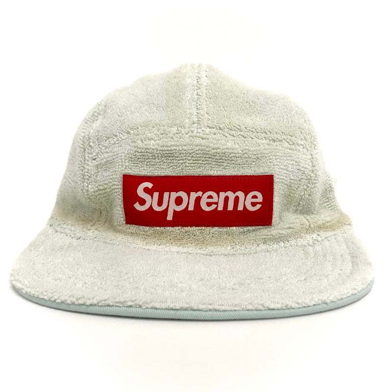 【ジャンク品】【メンズ/レディース】 Supreme シュプリーム Terry Camp Cap リバーシブル キャンプキャップ 帽子 アクセサリー 185-250825-rs-02-fur サイズ：ONE SIZE(58cm) カラー：水色系 万代Net店