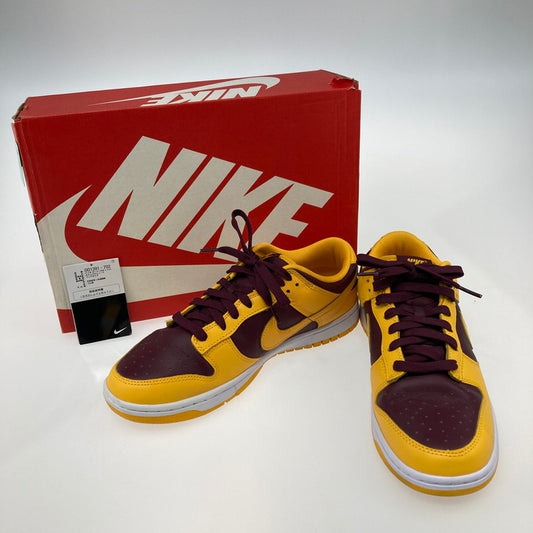 【中古品】【メンズ】 NIKE ナイキ DD1391-702 DUNK LOW RETRO UNIVERSITY GOLD AND DEEP MAROO 160-251016-WA-03-iwa サイズ：27.5 カラー：UNIVERSITY GOLD 万代Net店