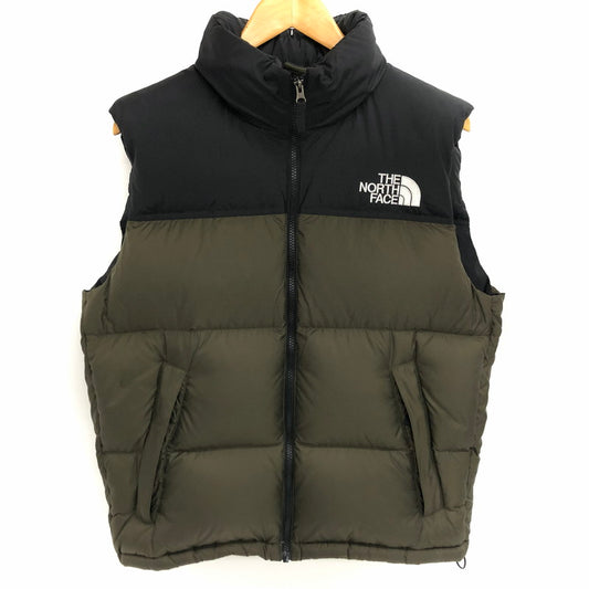 【中古品】【メンズ】 THE NORTH FACE ザ・ノースフェイス Nuptse Vest ND92338 ヌプシベスト ダウンベスト アウター アウトドア系 144-251204-rs-04-fur サイズ：M カラー：カーキ/ブラック 万代Net店