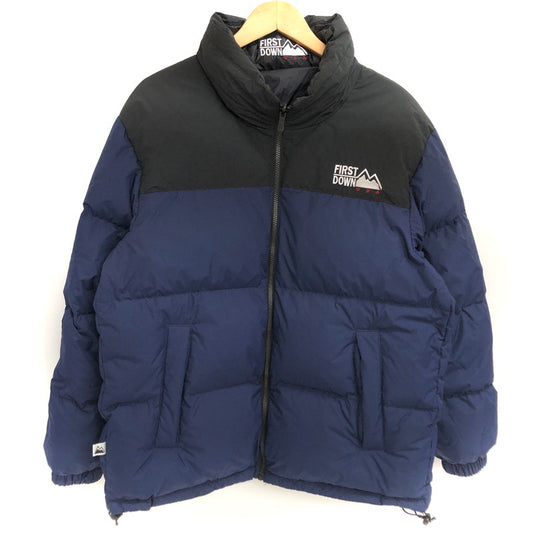 【中古品】【メンズ/レディース】 FIRST DOWN ファーストダウン F342500 リバーシブル ダウンジャケット 2WAY アウター アウトドア系 144-251127-rs-05-fur サイズ：L カラー：ネイビー/ブラック 万代Net店