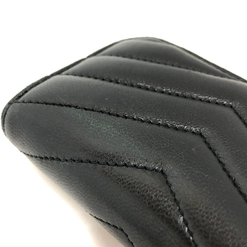 【現状渡し品】【レディース】 SAINT LAURENT サンローラン 753788 AAA44 コインケース 小銭入れ ミニ財布 180-260722-rs-02-fur カラー：ブラック 万代Net店