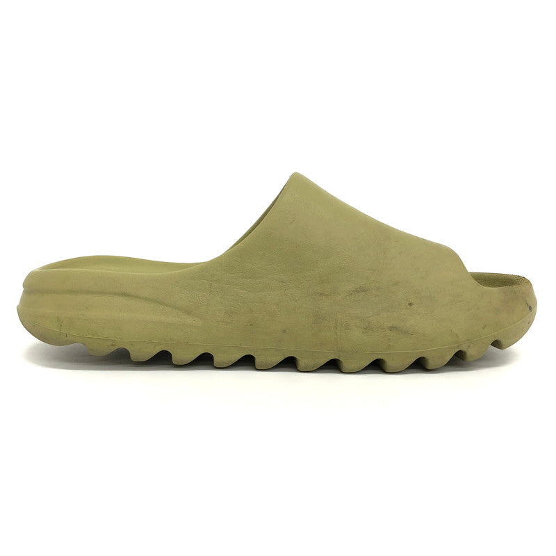 【ジャンク品】【メンズ】 adidas アディダス YEEZY SLIDE Resin FZ5904 イージースライド レジン サンダル 靴 161-260206-rs-07-fur サイズ：9US カラー：グリーン系 万代Net店