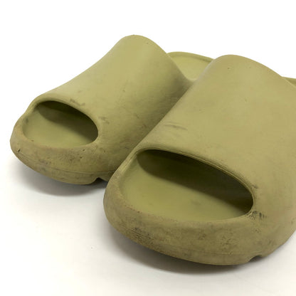 【ジャンク品】【メンズ】 adidas アディダス YEEZY SLIDE Resin FZ5904 イージースライド レジン サンダル 靴 161-260206-rs-07-fur サイズ：9US カラー：グリーン系 万代Net店