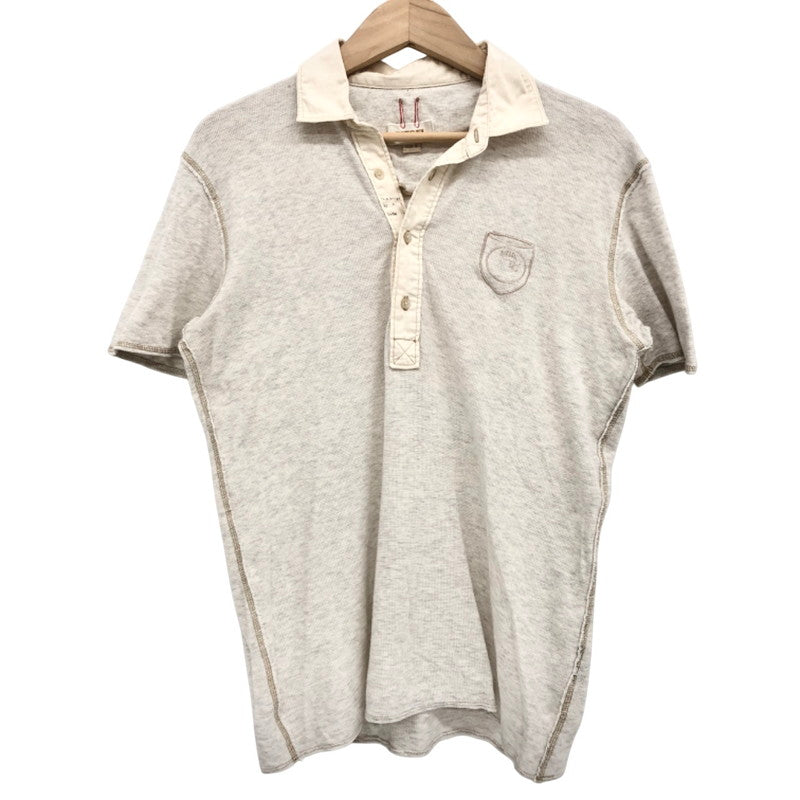 【現状渡し品】【メンズ】 DIESEL ディーゼル S/S SHIRT ポロシャツ 半袖 シャツ トップス 141-250523-rs-04-fur サイズ：S カラー：ライトグレー系/アイボリー系 万代Net店