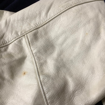 【現状渡し品】【メンズ】 Golden Bear ゴールデンベア STADIUM JACKET スタジアム ジャケット アウター 146-260227-kh-02-izu サイズ：M カラー：ネイビー×アイボリー 万代Net店