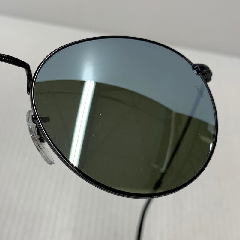 【中古品】【メンズ/レディース】 RAY-BAN レイバン RB3447 ROUND METAL SUNGLASSES ラウンド メタル サングラス 203-260927-kh-02-izu サイズ：53□21-145 カラー：ブラック 万代Net店