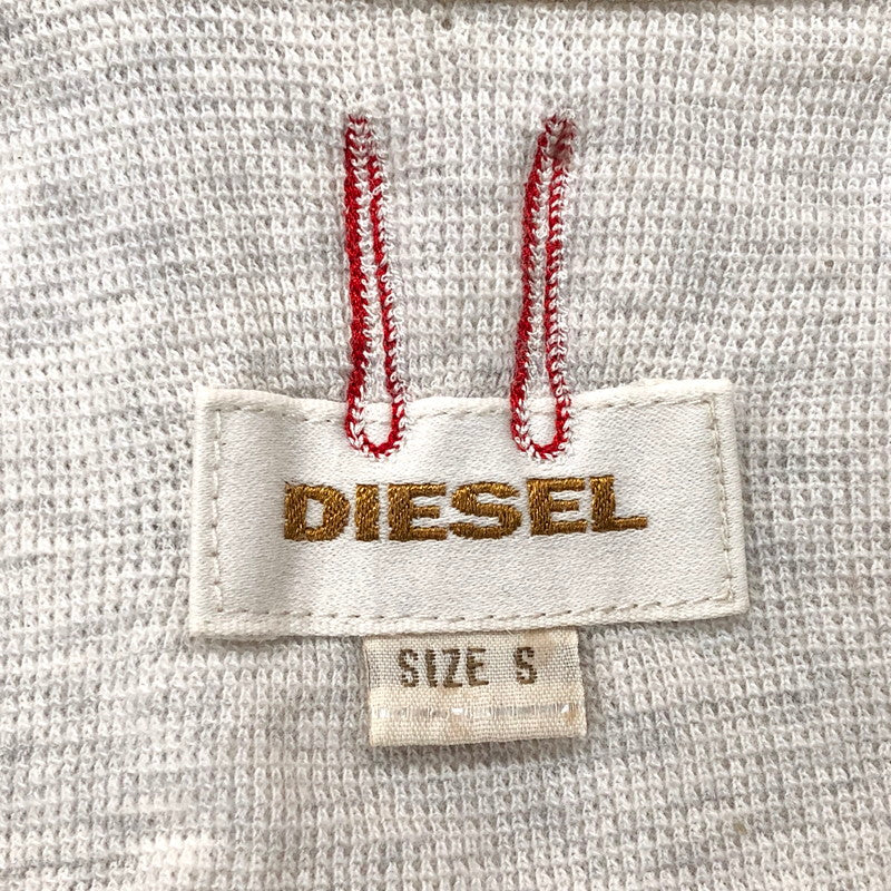 【現状渡し品】【メンズ】 DIESEL ディーゼル S/S SHIRT ポロシャツ 半袖 シャツ トップス 141-250523-rs-04-fur サイズ：S カラー：ライトグレー系/アイボリー系 万代Net店