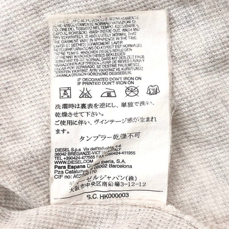 【現状渡し品】【メンズ】 DIESEL ディーゼル S/S SHIRT ポロシャツ 半袖 シャツ トップス 141-250523-rs-04-fur サイズ：S カラー：ライトグレー系/アイボリー系 万代Net店