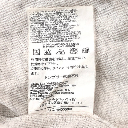 【現状渡し品】【メンズ】 DIESEL ディーゼル S/S SHIRT ポロシャツ 半袖 シャツ トップス 141-250523-rs-04-fur サイズ：S カラー：ライトグレー系/アイボリー系 万代Net店