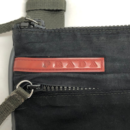【現状渡し品】【メンズ/レディース】 PRADA SPORTS プラダスポーツ SHOULDER BAG ショルダーバッグ サコッシュ 鞄 180-260722-rs-08-fur カラー：ブラック 万代Net店