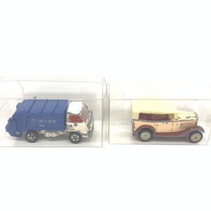 【現状渡し品】 トミカ 日本製 ミニカー H-J58/DATSUN1号車/CANTERダンプ・清掃車 4点 まとめ売り 062-260712-MO-02-fur 万代Net店