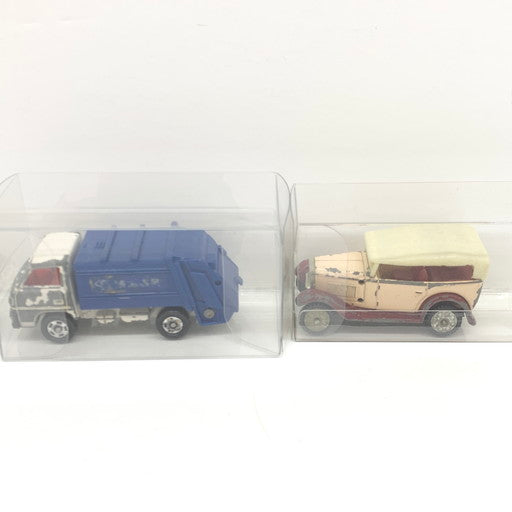 【現状渡し品】 トミカ 日本製 ミニカー H-J58/DATSUN1号車/CANTERダンプ・清掃車 4点 まとめ売り 062-260712-MO-02-fur 万代Net店