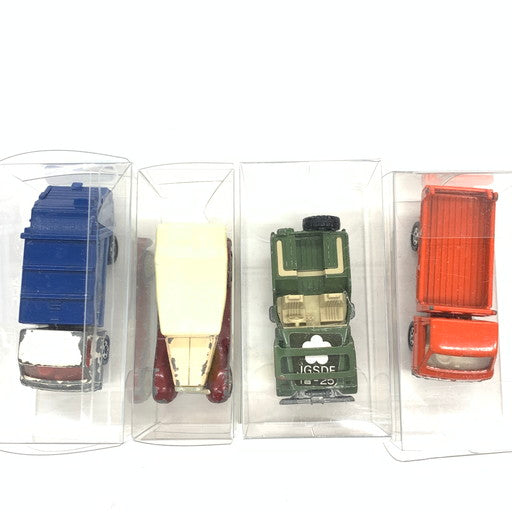 【現状渡し品】 トミカ 日本製 ミニカー H-J58/DATSUN1号車/CANTERダンプ・清掃車 4点 まとめ売り 062-260712-MO-02-fur 万代Net店