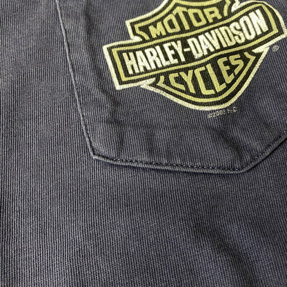 【中古品】【メンズ】 HARLEY-DAVIDSON ハーレーダビッドソン USA製 c2008 FT.LAUDERDALE FLORIDA SS TEE ショートスリーブ Tシャツ トップス 146-260715-kh-06-izu サイズ：XL カラー：ネイビー 万代Net店