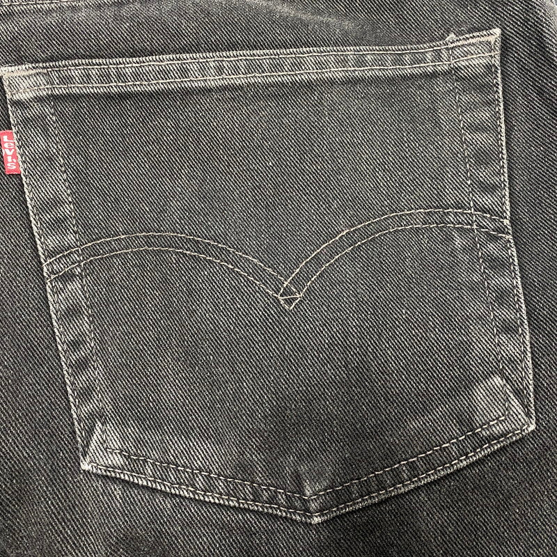 【中古品】【メンズ】 LEVI'S リーバイス 00505-0260 メキシコ製 刻印411M 505 DENIM PANTS デニム パンツ ボトムス 157-260716-kh-02-izu サイズ：38×30 カラー：ブラック 万代Net店