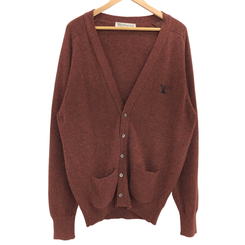 【中古品】【メンズ】 BURBERRY'S バーバリーズ WOOL CARDIGAN カーディガン 長袖 トップス 古着 ヴィンテージ 141-261015-rs-08-furh サイズ：42 カラー：ブラウン系 万代Net店