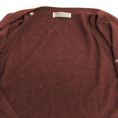 【中古品】【メンズ】 BURBERRY'S バーバリーズ WOOL CARDIGAN カーディガン 長袖 トップス 古着 ヴィンテージ 141-261015-rs-08-furh サイズ：42 カラー：ブラウン系 万代Net店
