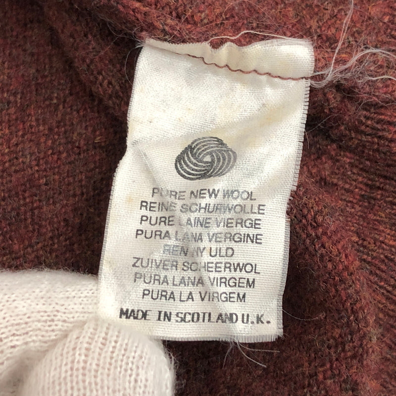 【中古品】【メンズ】 BURBERRY'S バーバリーズ WOOL CARDIGAN カーディガン 長袖 トップス 古着 ヴィンテージ 141-261015-rs-08-furh サイズ：42 カラー：ブラウン系 万代Net店
