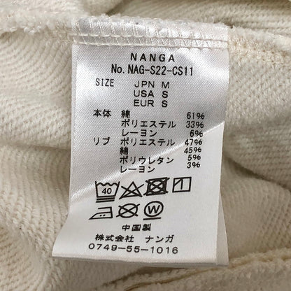 【現状渡し品】【メンズ】 NANGA ナンガ ECO HYBRID CONTOUR MAP LOGO SWEATSHIRT NAG-S22-CS11 スウェット トレーナー 長袖 トップス アウトドア系 144-250826-rs-05-fur サイズ：M カラー：ホワイト 万代Net店