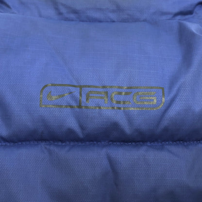 【ジャンク品】【メンズ】 NIKE ACG ナイキ エーシージー DOWN JACKET H20409YNG ダウンジャケット リバーシブル アウター 古着 ヴィンテージ 144-261015-rs-09-furh サイズ：M カラー：ブルー×グレー 万代Net店