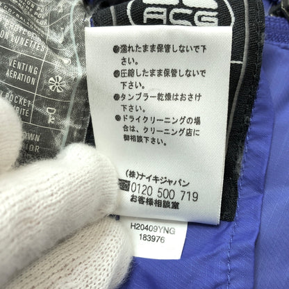 【ジャンク品】【メンズ】 NIKE ACG ナイキ エーシージー DOWN JACKET H20409YNG ダウンジャケット リバーシブル アウター 古着 ヴィンテージ 144-261015-rs-09-furh サイズ：M カラー：ブルー×グレー 万代Net店