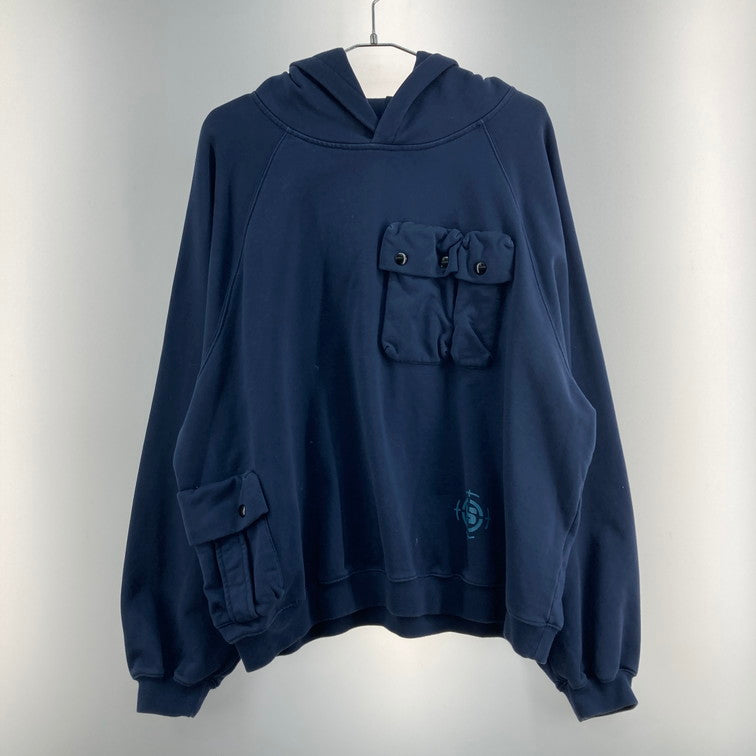 【中古品】【メンズ】 SUPPLIER CARGO POCKET HOODIE パーカー 142-260124-WA-01-iwa サイズ：L カラー：ネイビー 万代Net店