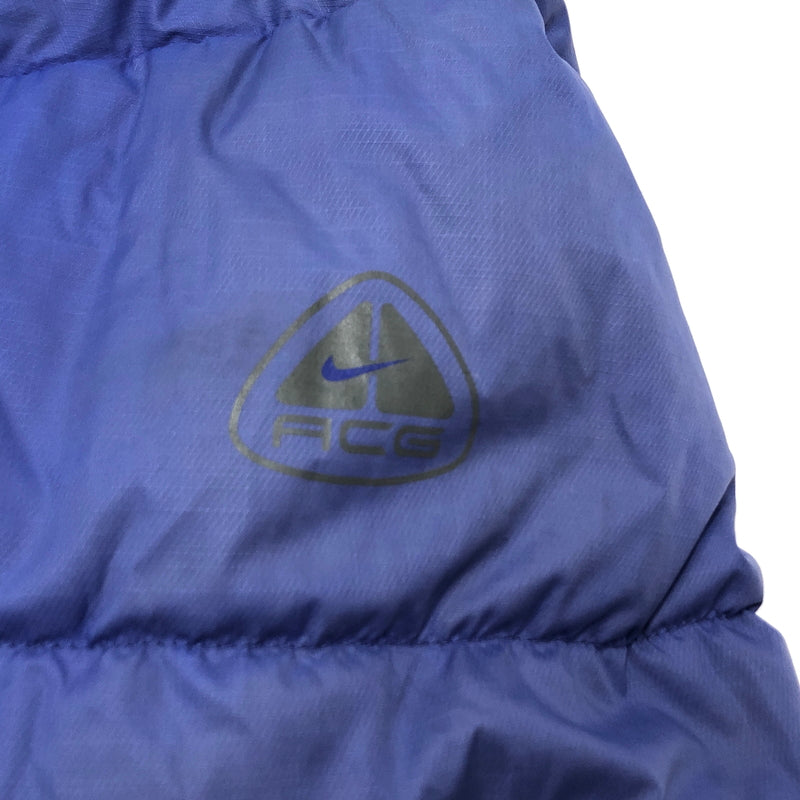 【ジャンク品】【メンズ】 NIKE ACG ナイキ エーシージー DOWN JACKET H20409YNG ダウンジャケット リバーシブル アウター 古着 ヴィンテージ 144-261015-rs-09-furh サイズ：M カラー：ブルー×グレー 万代Net店