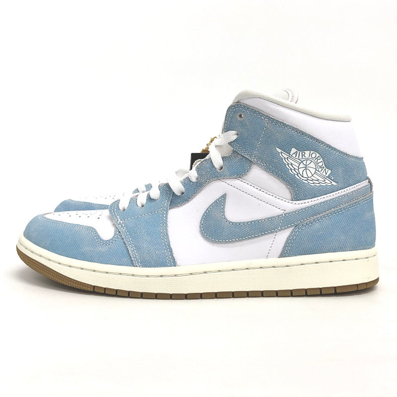 【中古美品】【メンズ】 NIKE ナイキ WMNS AIR JORDAN 1 MID SE DENIM HQ2005-100 ウィメンズ エアジョーダン ミッド SE デニム スニーカー シューズ 靴 160-251128-rs-02-fur サイズ：29.0cm US12 カラー：デニム/ホワイト 万代Net店