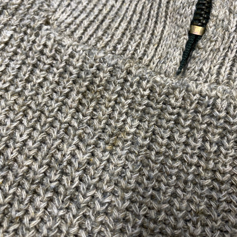 【中古品】【メンズ】 EDDIE BAUER エディー・バウアー USA製 アクリル混 HALF ZIP KNIT SWEATER ハーフ ジップ ニット セーター トップス 146-260716-kh-12-izu サイズ：XL カラー：ベージュ 万代Net店