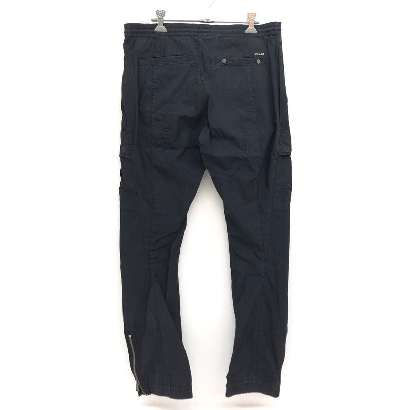 【中古品】【メンズ/レディース】 RLX RALPH LAUREN アールエルエックス ラルフローレン CARGO PANTS カーゴパンツ ワークパンツ 裾ZIP ボトムス 158-240517-rs-03-fur サイズ：SR カラー：ブラック 万代Net店