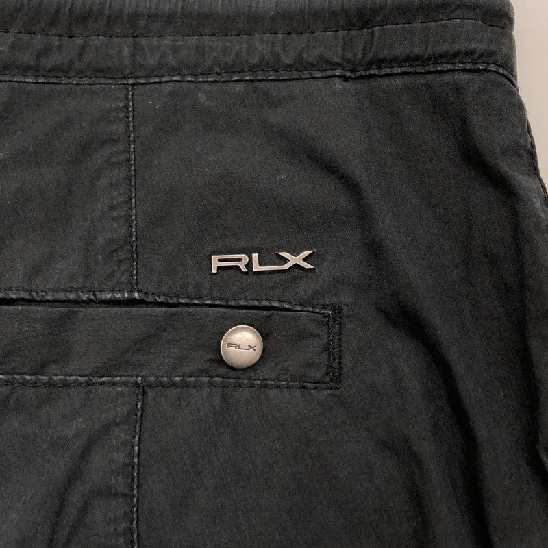 【中古品】【メンズ/レディース】 RLX RALPH LAUREN アールエルエックス ラルフローレン CARGO PANTS カーゴパンツ ワークパンツ 裾ZIP ボトムス 158-240517-rs-03-fur サイズ：SR カラー：ブラック 万代Net店