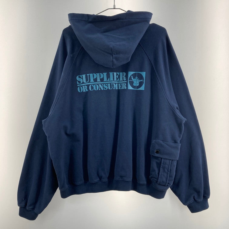 【中古品】【メンズ】 SUPPLIER CARGO POCKET HOODIE パーカー 142-260124-WA-01-iwa サイズ：L カラー：ネイビー 万代Net店