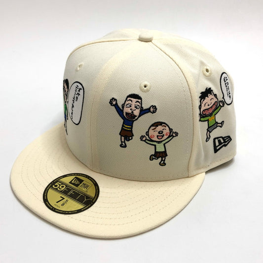 【中古美品】【メンズ/レディース】 NEW ERA ニューエラ × ちびまる子ちゃん 59FIFTY キャップ 帽子 185-251128-rs-03-fur サイズ：7 5/8 (60.6cm) カラー：アイボリー系 万代Net店