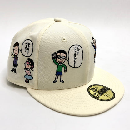 【中古美品】【メンズ/レディース】 NEW ERA ニューエラ × ちびまる子ちゃん 59FIFTY キャップ 帽子 185-251128-rs-03-fur サイズ：7 5/8 (60.6cm) カラー：アイボリー系 万代Net店