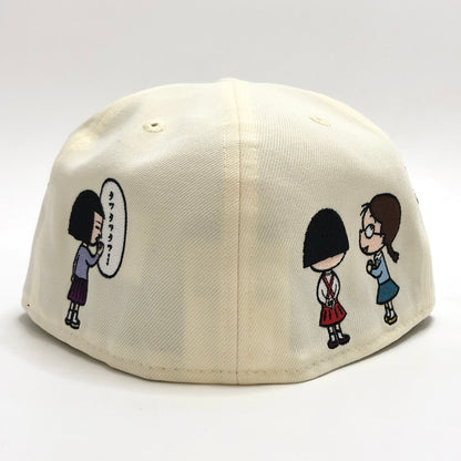 【中古美品】【メンズ/レディース】 NEW ERA ニューエラ × ちびまる子ちゃん 59FIFTY キャップ 帽子 185-251128-rs-03-fur サイズ：7 5/8 (60.6cm) カラー：アイボリー系 万代Net店