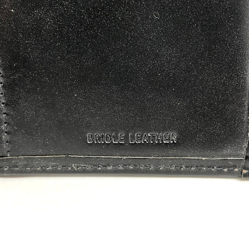 【現状渡し品】【メンズ/レディース】 WHITE HOUSE COX ホワイトハウスコックス LONG WALLET BRIDLE S9697L ブライドルレザー 長財布 牛革 ロングウォレット 200-250108-rs-06-fur カラー：ブラック 万代Net店