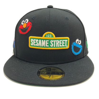 【中古品】【メンズ/レディース】 NEW ERA ニューエラ × SESAME STREET 59FIFTY キャップ 帽子 185-251128-rs-05-fur サイズ：7 3/4 (61.5cm) カラー：ブラック 万代Net店