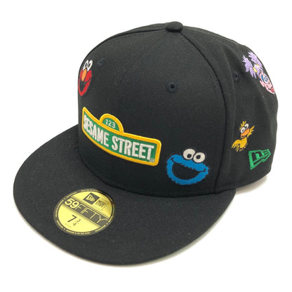 【中古品】【メンズ/レディース】 NEW ERA ニューエラ × SESAME STREET 59FIFTY キャップ 帽子 185-251128-rs-05-fur サイズ：7 3/4 (61.5cm) カラー：ブラック 万代Net店