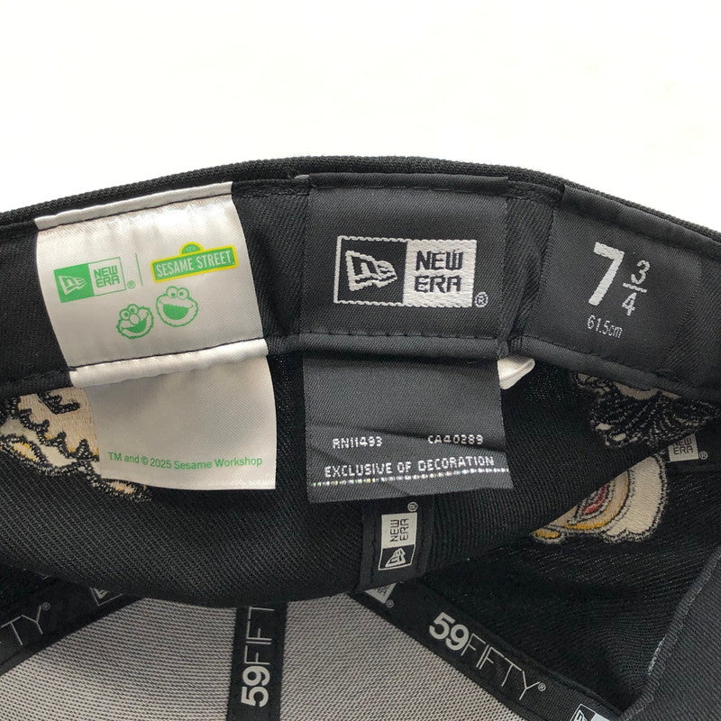 【中古品】【メンズ/レディース】 NEW ERA ニューエラ × SESAME STREET 59FIFTY キャップ 帽子 185-251128-rs-05-fur サイズ：7 3/4 (61.5cm) カラー：ブラック 万代Net店