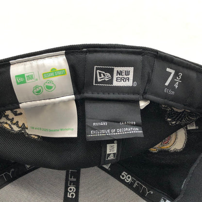 【中古品】【メンズ/レディース】 NEW ERA ニューエラ × SESAME STREET 59FIFTY キャップ 帽子 185-251128-rs-05-fur サイズ：7 3/4 (61.5cm) カラー：ブラック 万代Net店