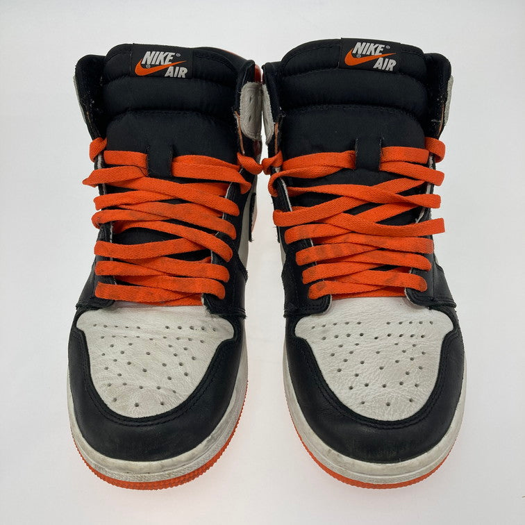 【中古品】【メンズ】 NIKE ナイキ 555088-180 Air Jordan 1 Retro High OG Electro Orange エア ジョーダン 1 レトロ ハイ スニーカー 160-251019-WA-01-iwa サイズ：27.5 カラー：WHITE/BLACK-ELECTRO ORANGE 万代Net店