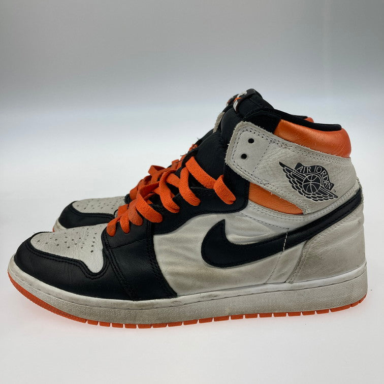 【中古品】【メンズ】 NIKE ナイキ 555088-180 Air Jordan 1 Retro High OG Electro Orange エア ジョーダン 1 レトロ ハイ スニーカー 160-251019-WA-01-iwa サイズ：27.5 カラー：WHITE/BLACK-ELECTRO ORANGE 万代Net店
