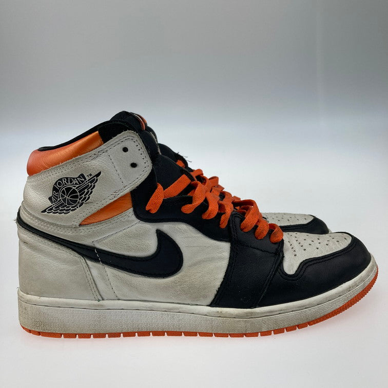 【中古品】【メンズ】 NIKE ナイキ 555088-180 Air Jordan 1 Retro High OG Electro Orange エア ジョーダン 1 レトロ ハイ スニーカー 160-251019-WA-01-iwa サイズ：27.5 カラー：WHITE/BLACK-ELECTRO ORANGE 万代Net店