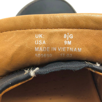 【現状渡し品】【メンズ】 Clarks クラークス 500690 ネイチャーイージー レザーシューズ スリッポン 靴 165-251128-rs-06-fur サイズ：UK8 1/2G (26.5cm相当) カラー：ブラック 万代Net店