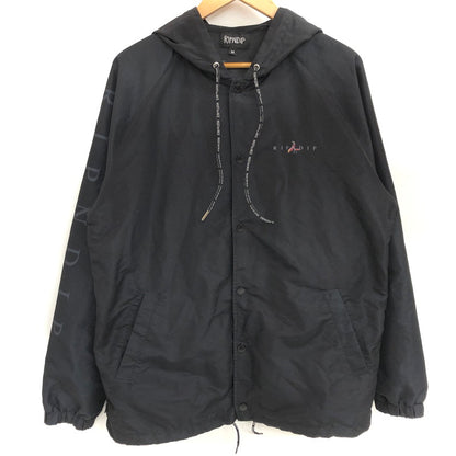 【現状渡し品】【メンズ】 RIPNDIP リップンディップ Mother Fish Baby Hooded Coach Jacket コーチジャケット アウター ストリート系 142-250827-rs-04-fur サイズ：M カラー：ブラック 万代Net店