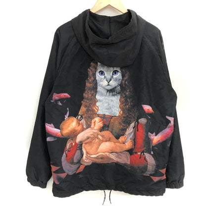 【現状渡し品】【メンズ】 RIPNDIP リップンディップ Mother Fish Baby Hooded Coach Jacket コーチジャケット アウター ストリート系 142-250827-rs-04-fur サイズ：M カラー：ブラック 万代Net店