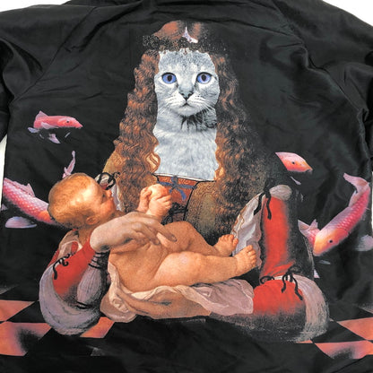 【現状渡し品】【メンズ】 RIPNDIP リップンディップ Mother Fish Baby Hooded Coach Jacket コーチジャケット アウター ストリート系 142-250827-rs-04-fur サイズ：M カラー：ブラック 万代Net店