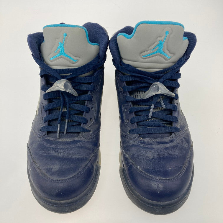 【中古品】【メンズ】 NIKE ナイキ 136027-405 AIR JORDAN 5 RETRO PRE-GRAPE エア ジョーダン 5 レトロ スニーカー 本体のみ（箱なし） 160-251019-WA-05-iwa サイズ：29 カラー：ネイビー系 万代Net店