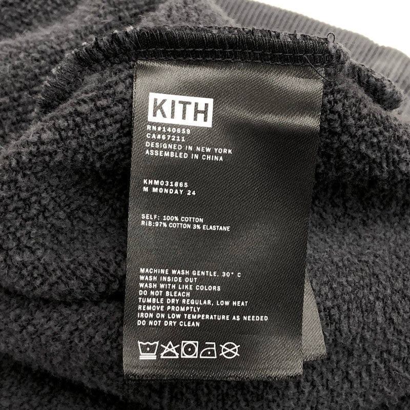 【現状渡し品】【メンズ】 KITH キス STITCH KHM031865 プルオーバー パーカー 長袖 トップス ストリート系 142-251128-rs-09-fur サイズ：XXL カラー：ダークグレー系 万代Net店